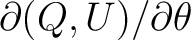 $\partial (Q,U)/\partial\theta$